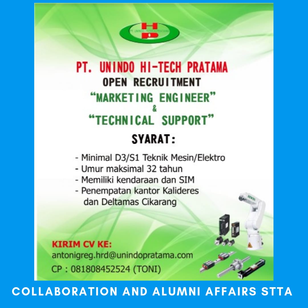 Lowongan PT. Unindo Hi-tech Pratama