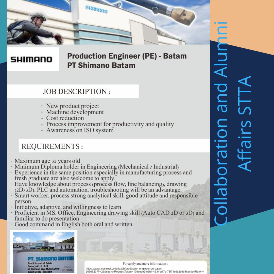 Lowongan PT. Shimano Batam