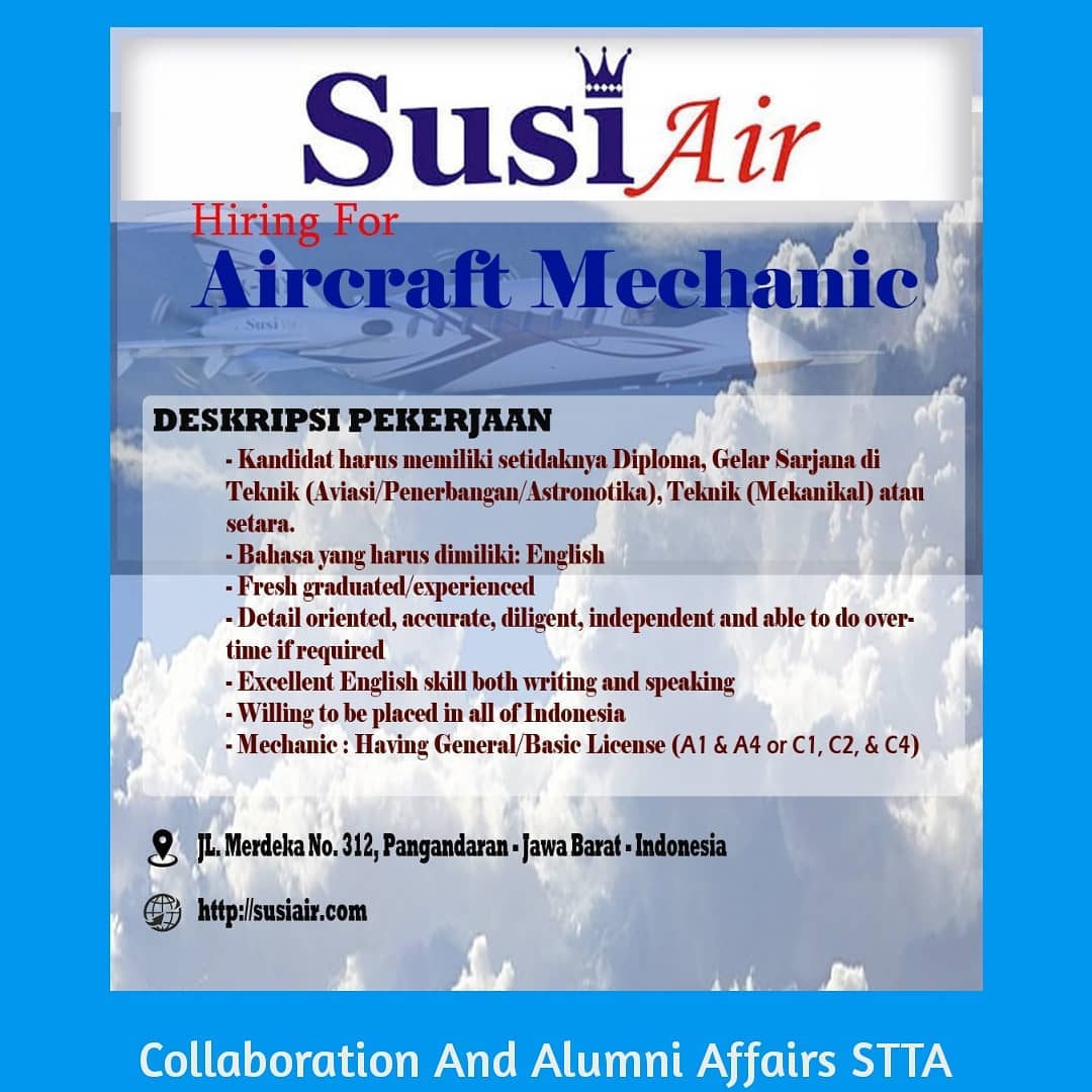 Lowongan SUSI AIR