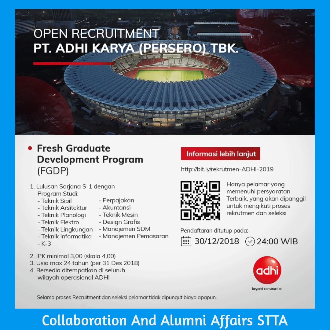 Lowongan PT.ADHI KARYA (Persero)