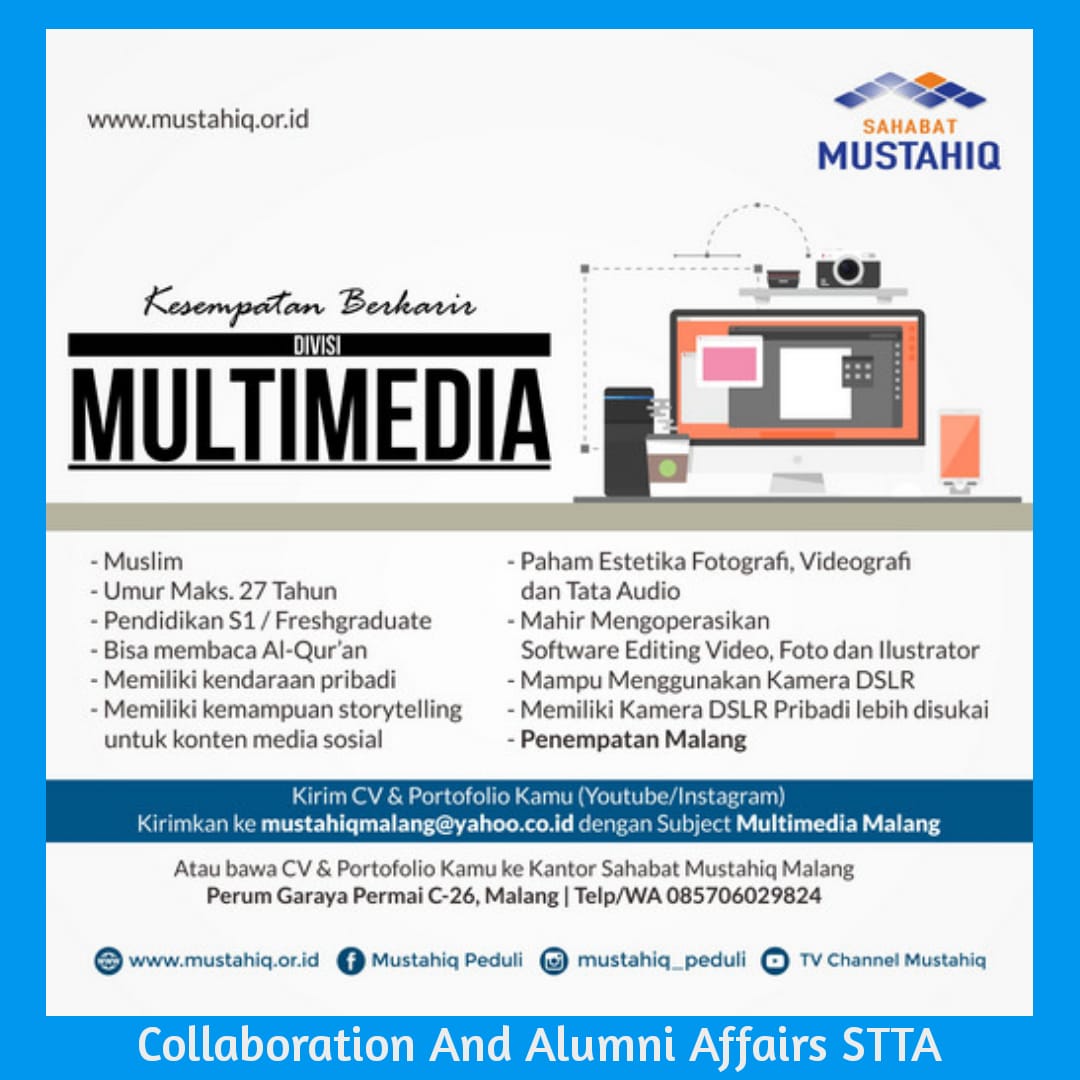 Lowongan DIVISI MULTIMEDIA