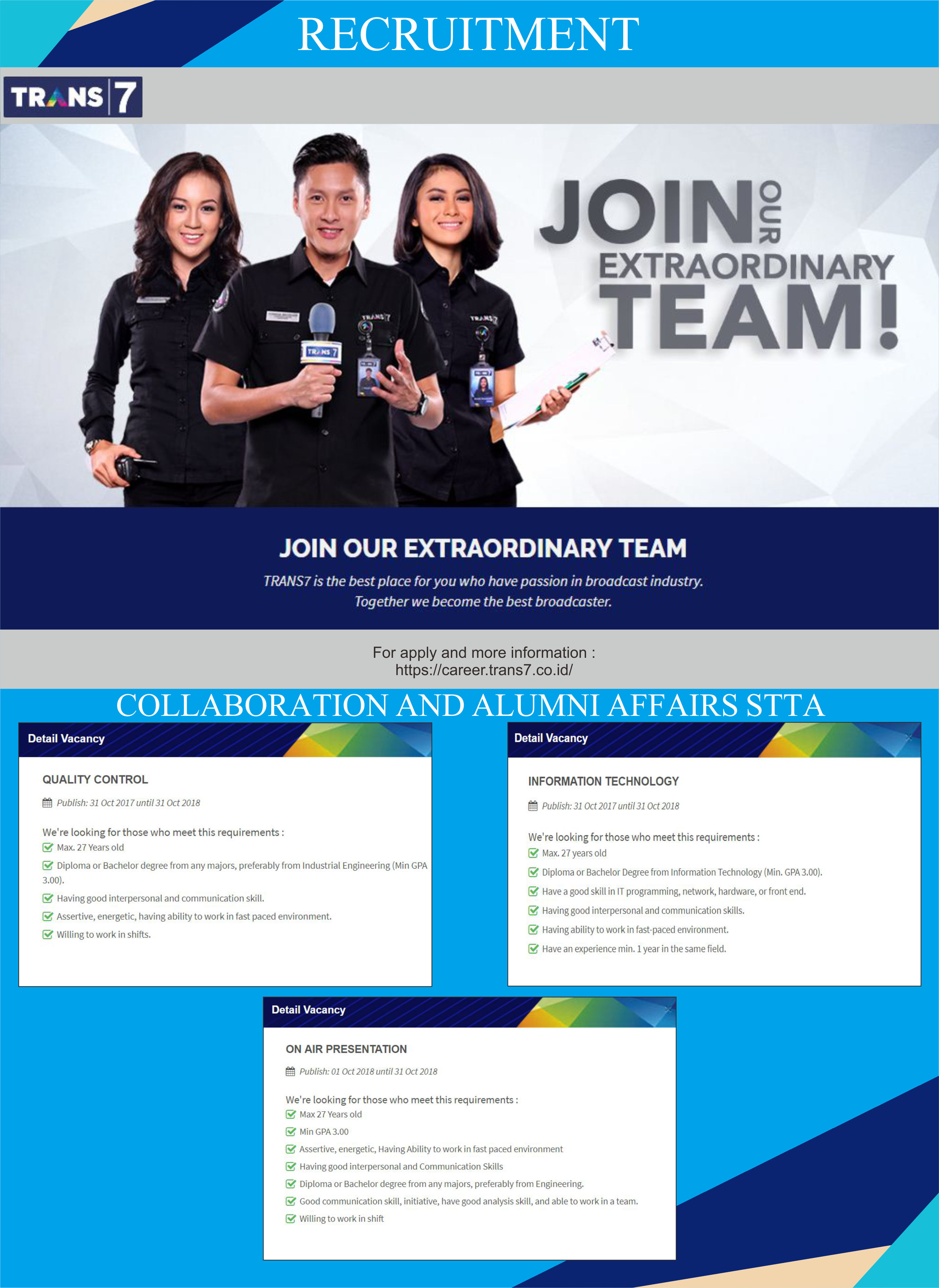 Lowongan Trans7