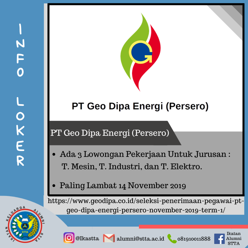 Lowongan PT Geo Dipa Energi (Persero)