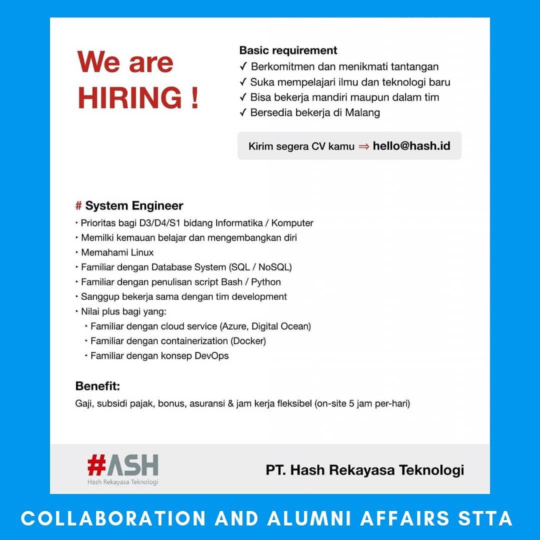 Lowongan System Engineer