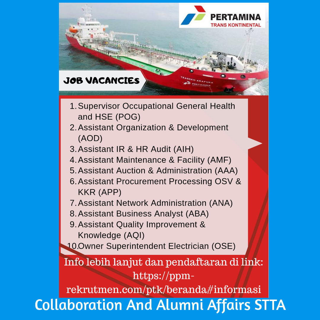 Lowongan Pertamina Trans Kontinental