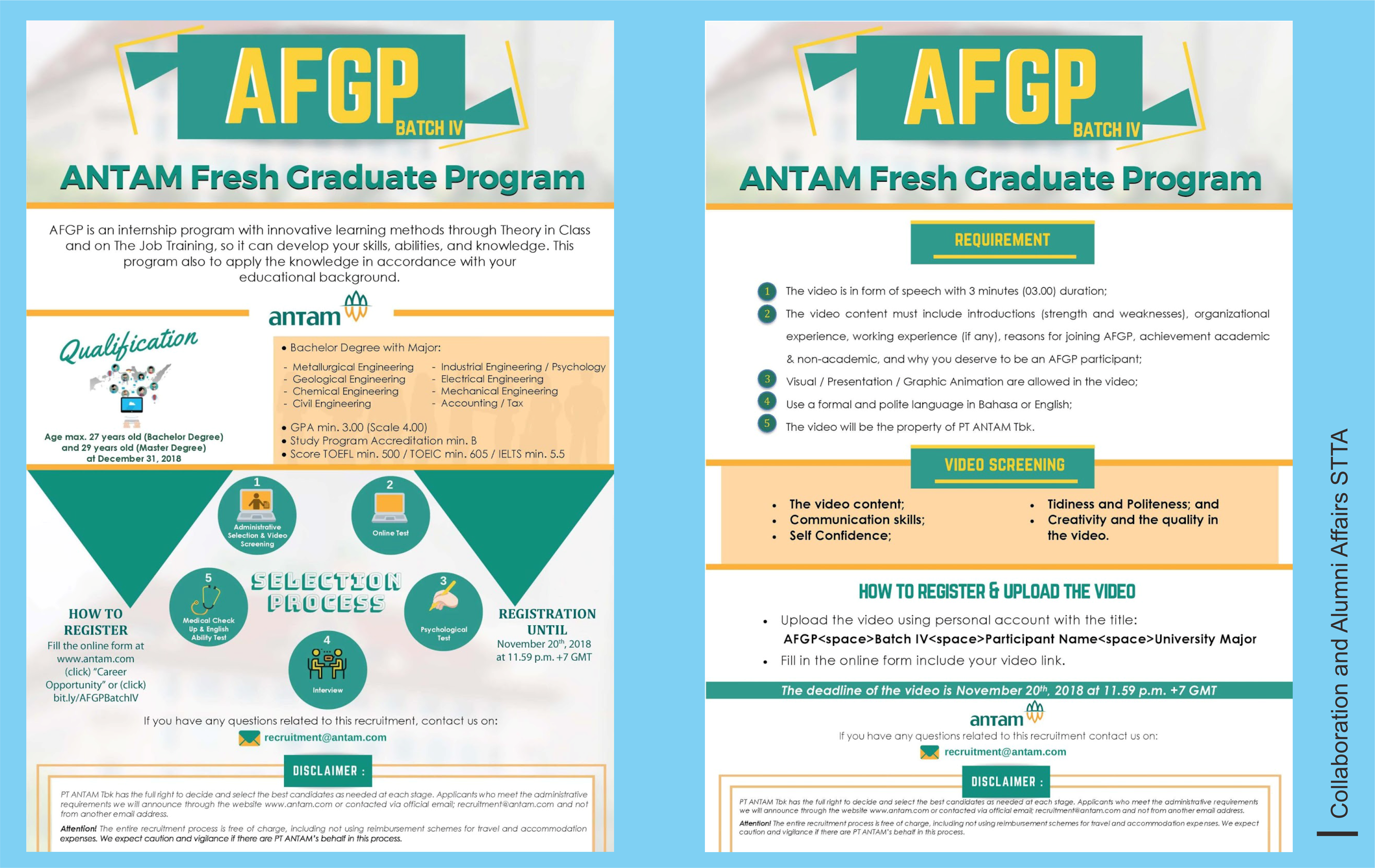 Lowongan Kerja Fresh Graduate Program Batch IV PT ANTAM (Persero)