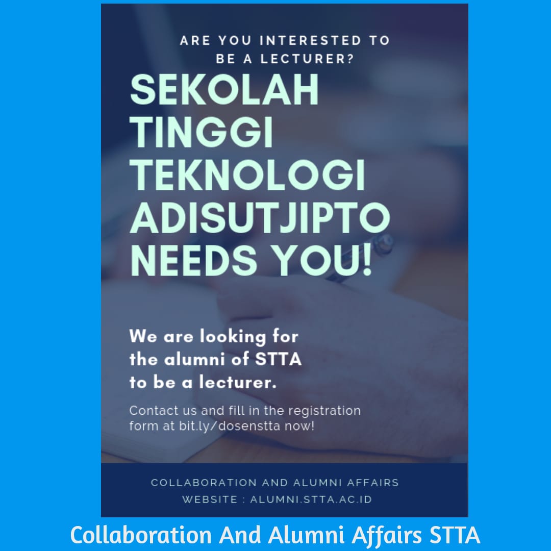 Lowongan Dosen STTA (Khusus Alumni STTA)