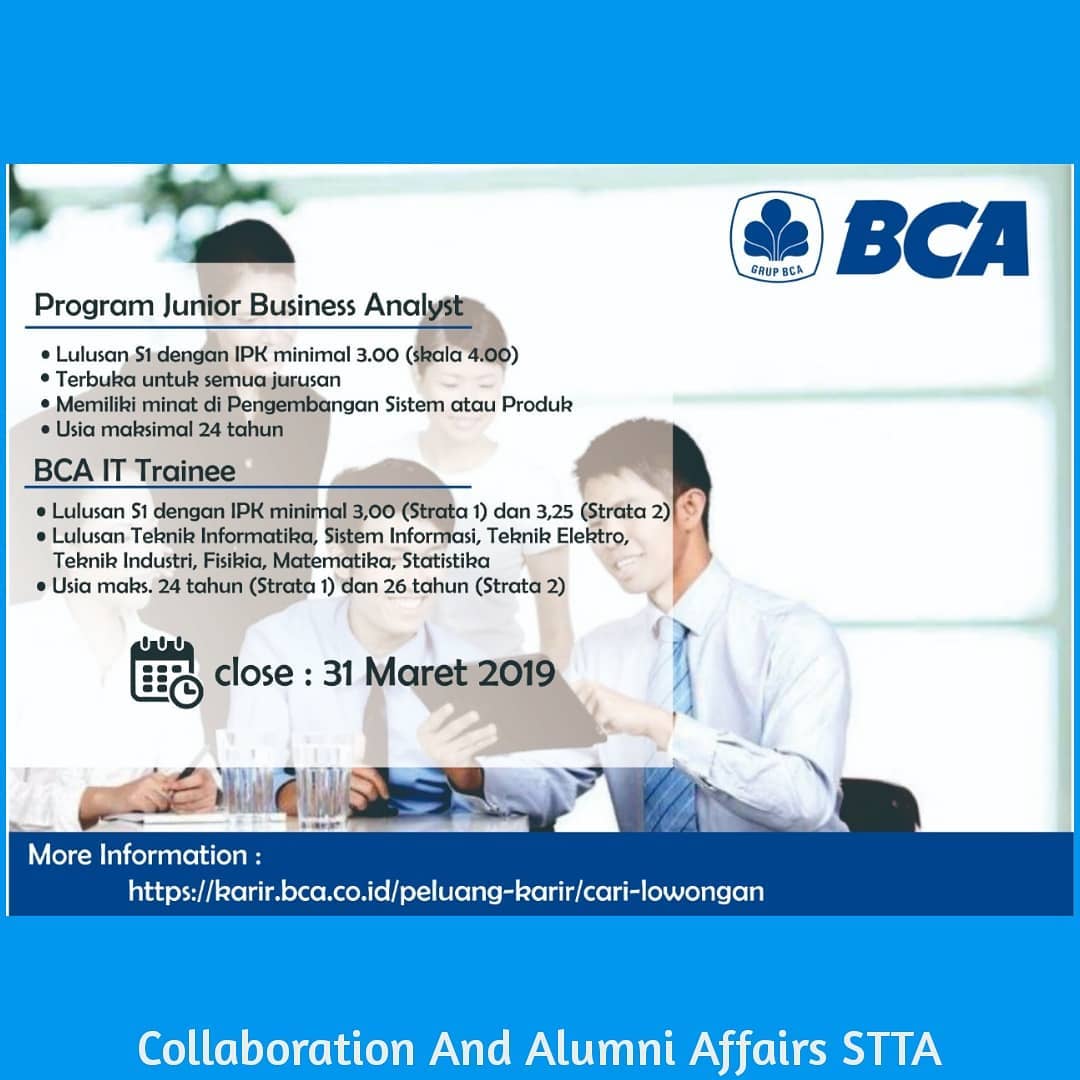 Lowongan Bank BCA